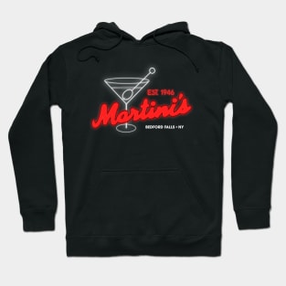 Martini's Bar It's a Wonderful Life Bedford Falls, NY Hoodie